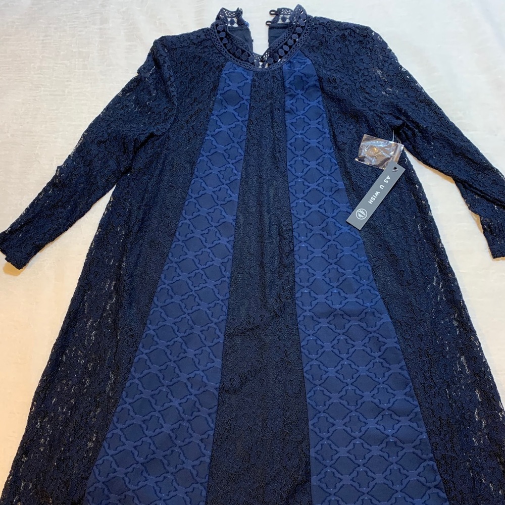 As U Wish navy blue dress